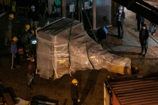 Hong Kong : une statue à la mémoire de Tiananmen déboulonnée