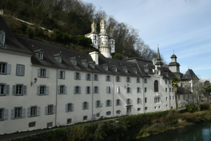 L'établissement Notre-Dame-de-Bétharram, le 28 février 2025 à Lestelle-Bétharram, dans les Pyrénées-Atlantiques