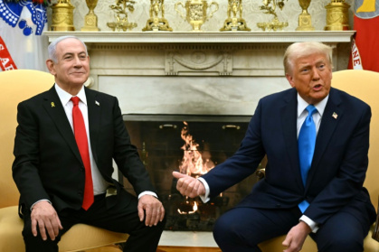 Le président américain Donald Trump reçoit le Premier ministre israélien Benjamin Netanyahu à la Maison Blanche, le 4 février 2025