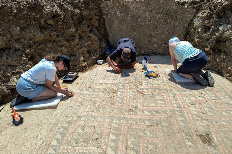 Une mosaïque antique refait surface sur les hauteurs d'Alès