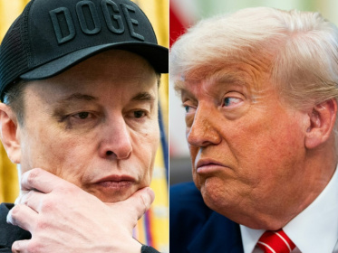 L'homme d'affaires Elon Musk (G) et le président américain Donald Trump (D) à la Maison Blanche, à Washington, aux Etats-Unis, le 30 mai 2025 - Allison ROBBERT (AFP)