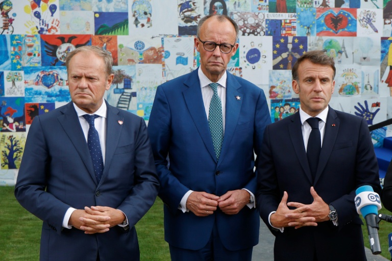 Macron, Merz et Tusk en Moldavie pour afficher leur soutien face à Moscou