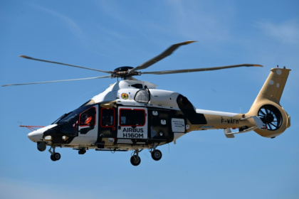 Airbus lance les essais en vol de son hélicoptère H160M Guépard à Marignane, dans le sud-est de la France, le 24 juillet 2025 - Christophe SIMON (AFP)