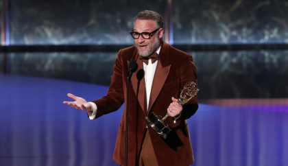 L'acteur Seth Rogen lors des Emmy Awards, le 14 septembre 2025 à Los Angeles - Valerie MACON (AFP)