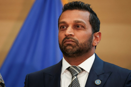 Le directeur du FBI Kash Patel lors d'une conférence de presse à Orem, dans l'Utah, le 12 septembre 2025 - Patrick T. Fallon (AFP)