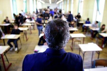 La situation des enseignants français est "préoccupante" pour l'OCDE, qui publie mardi sa dernière étude internationale Talis sur l'enseignement et l'apprentissage - MARTIN BUREAU (AFP)