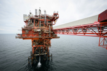 Une plateforme d'extraction en mer du Nord, le 17 juin 2024 - Luca MATTEUCCI, Sabrina BLANCHARD (AFP)