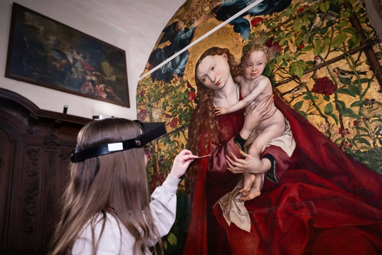 A Colmar, un nouvel éclat pour "La Vierge au buisson de roses" avant le Louvre