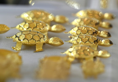 Des bijoux exposés à la Bourse de l'or de Séoul, le 26 janvier 2026 - Jung Yeon-je (AFP)