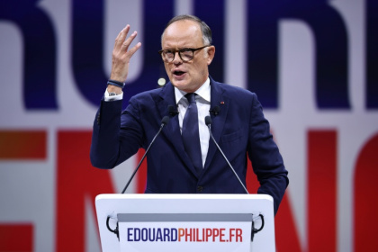 Edouard Philippe, président d'Horizons, à Paris le 5 juillet 2026 - SIMON WOHLFAHRT (AFP)